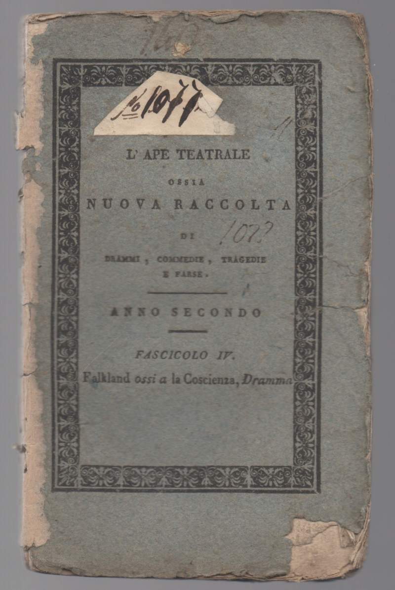 L'APE TEATRALE (1927) ossia nuova raccolta di drammi, commedie, tragedie …