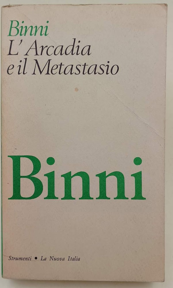 L'ARCADIA E IL METASTASIO(1964)