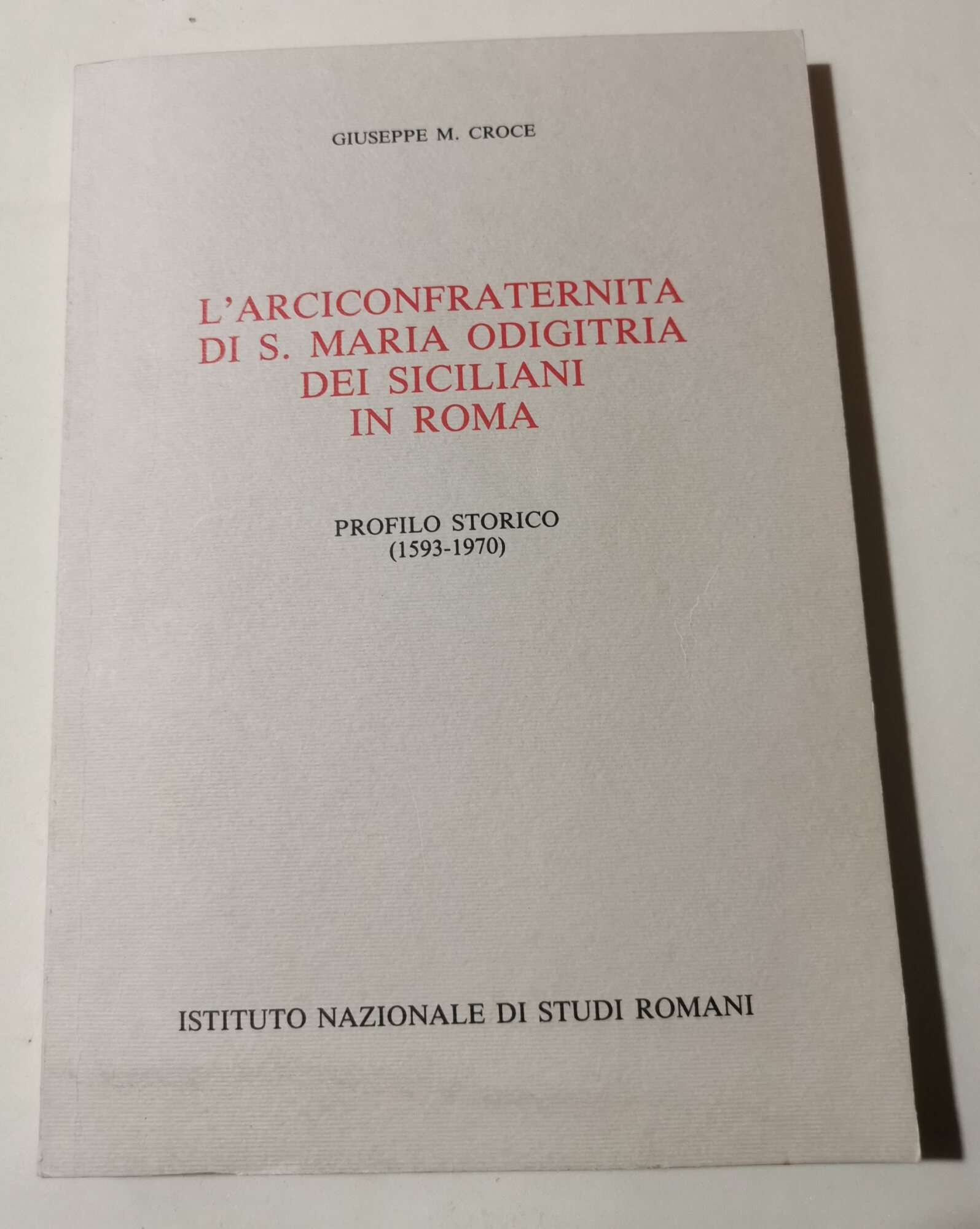 L'Arciconfraternita di S.Maria Odigitria dei Siciliani in Roma - Profilo …