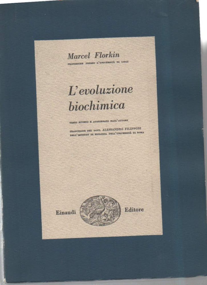 L'EVOLUZIONE DELLA BIOCHIMICA (1950)