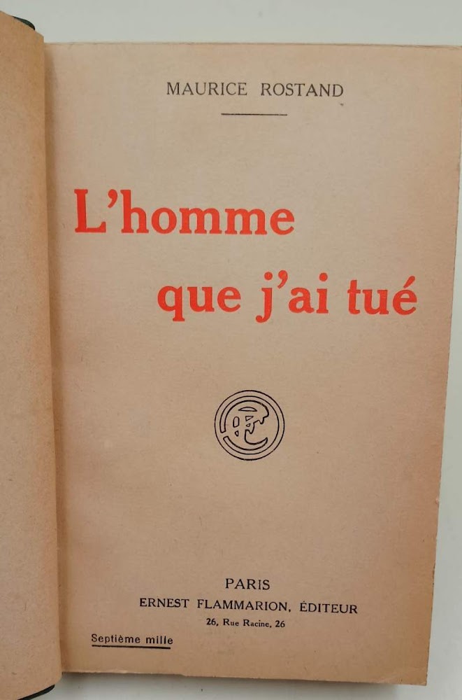 L'HOMME QUE J'AI TUE'( 1925)