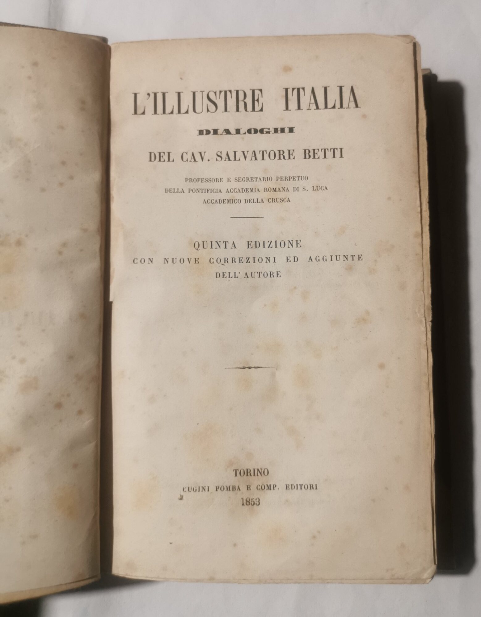 L'illustre Italia - Dialoghi