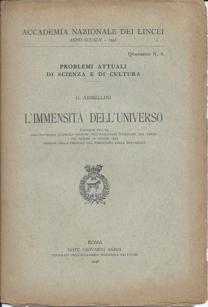 L'IMMENSITA DELL'UNIVERSO (1948)