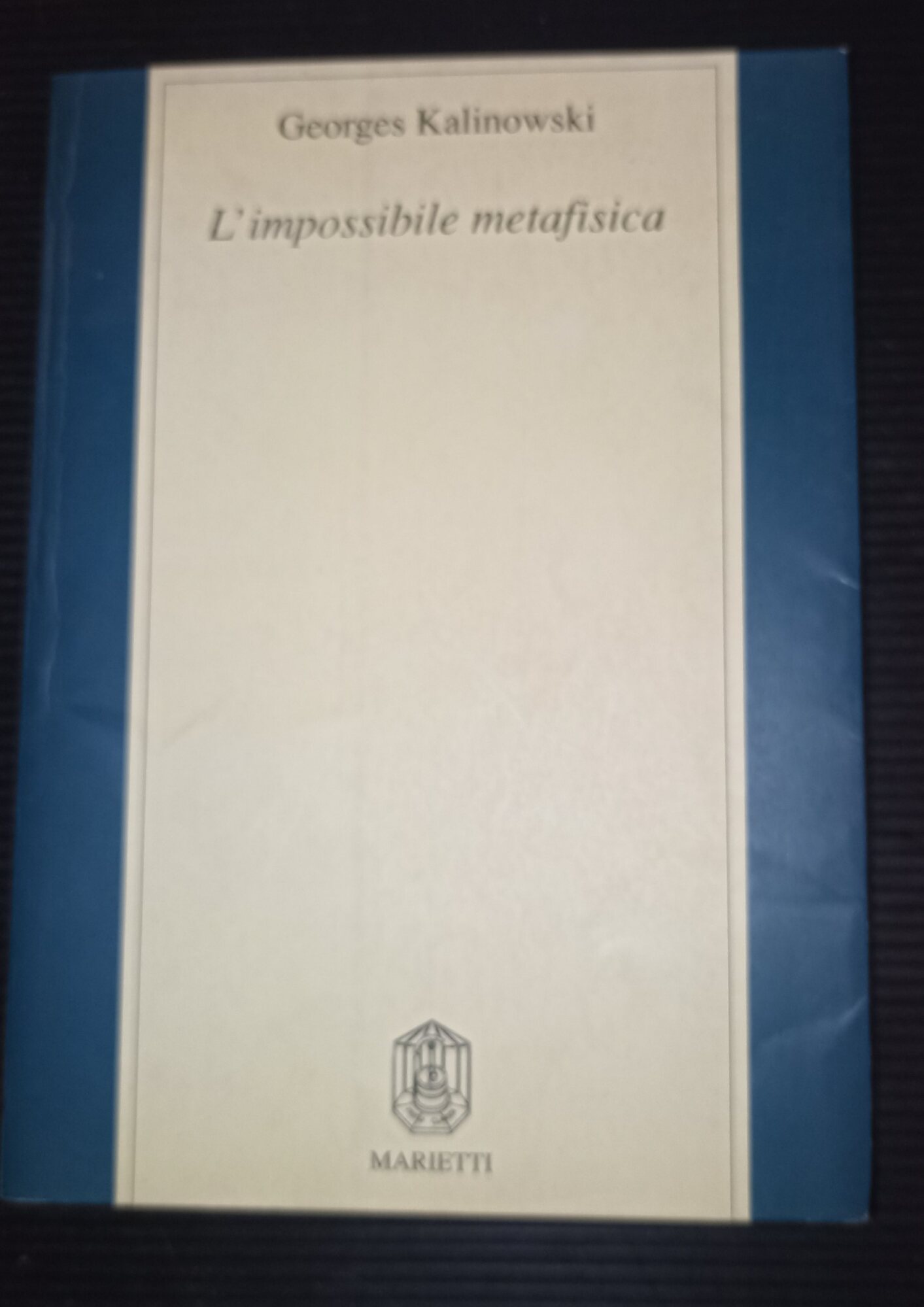 L'impossibile metafisica