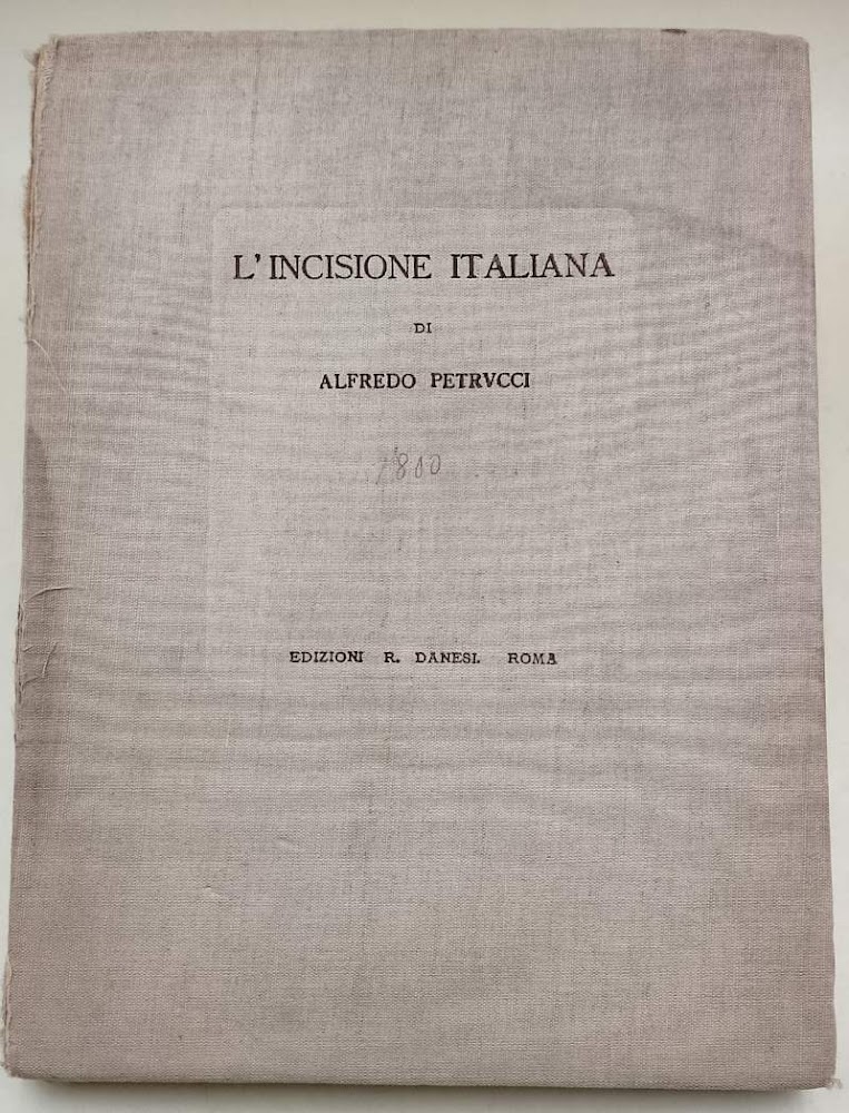L'INCISIONE ITALIANA-L'OTTOCENTO(1941)