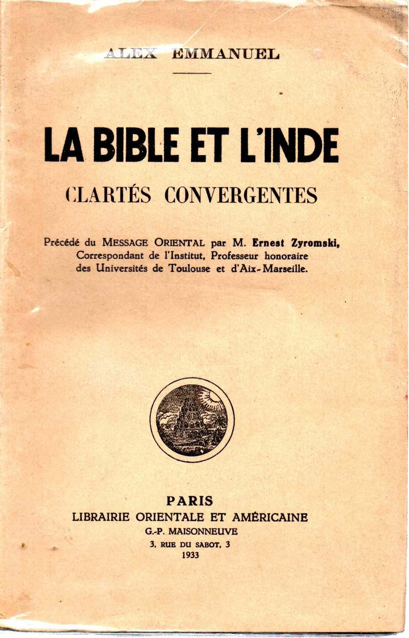 LA BIBLE ET L'INDE - Clartes Convergentes