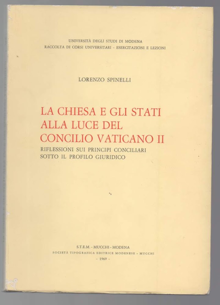 LA CHIESA E GLI STATI ALLA LUCE DEL CONCILIO VATICANO …