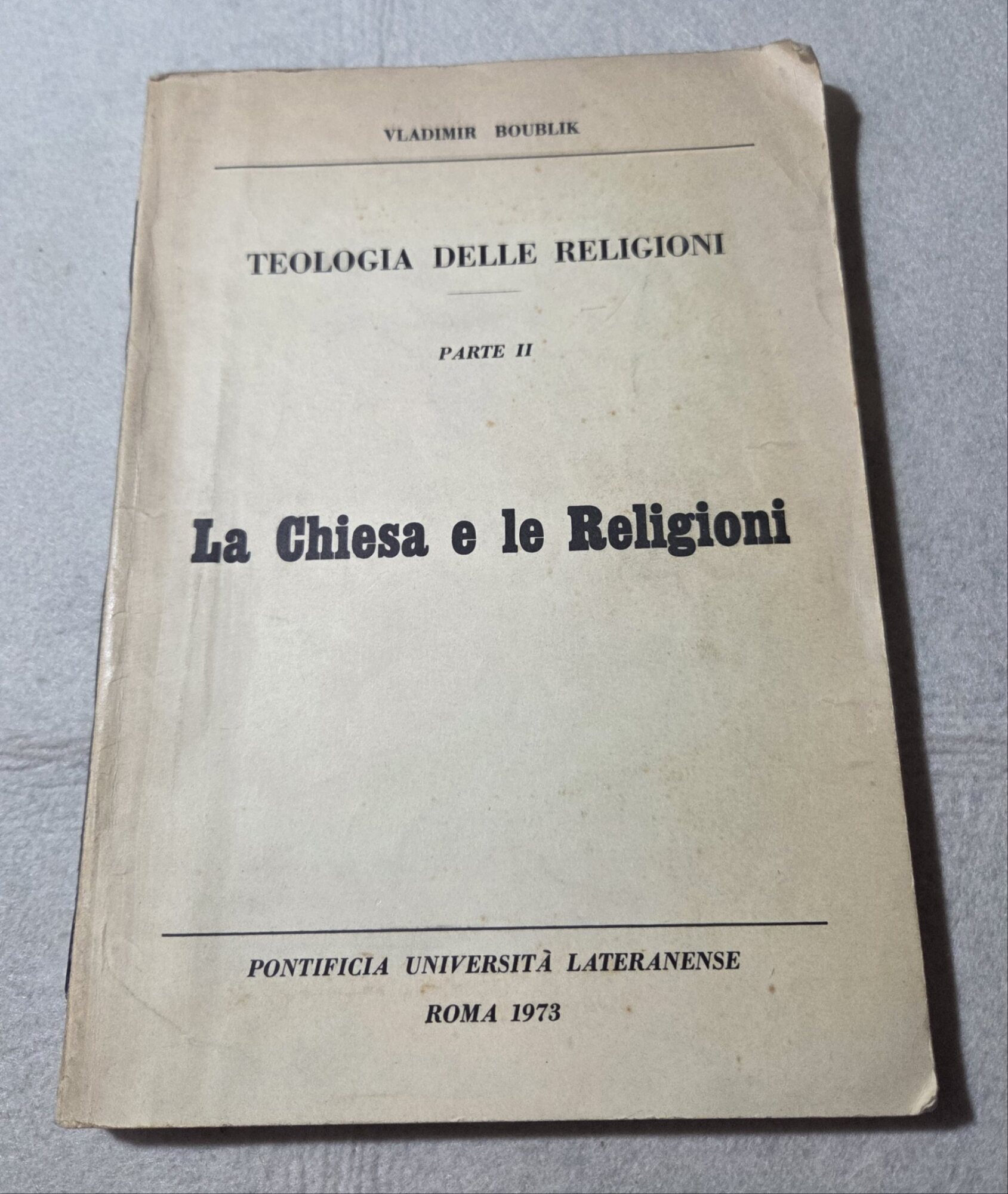 La Chiesa e le Religioni