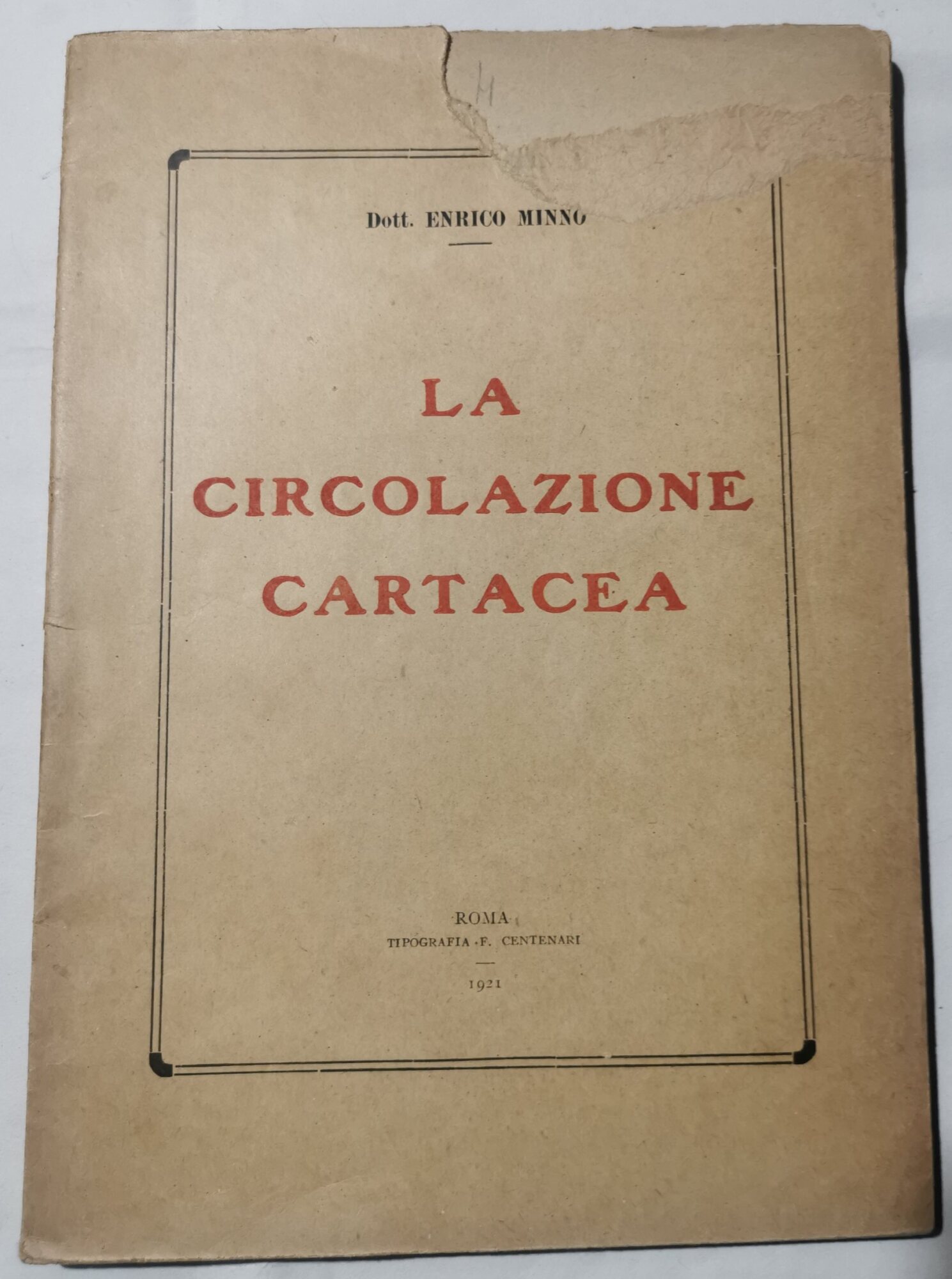 La circolazione cartacea