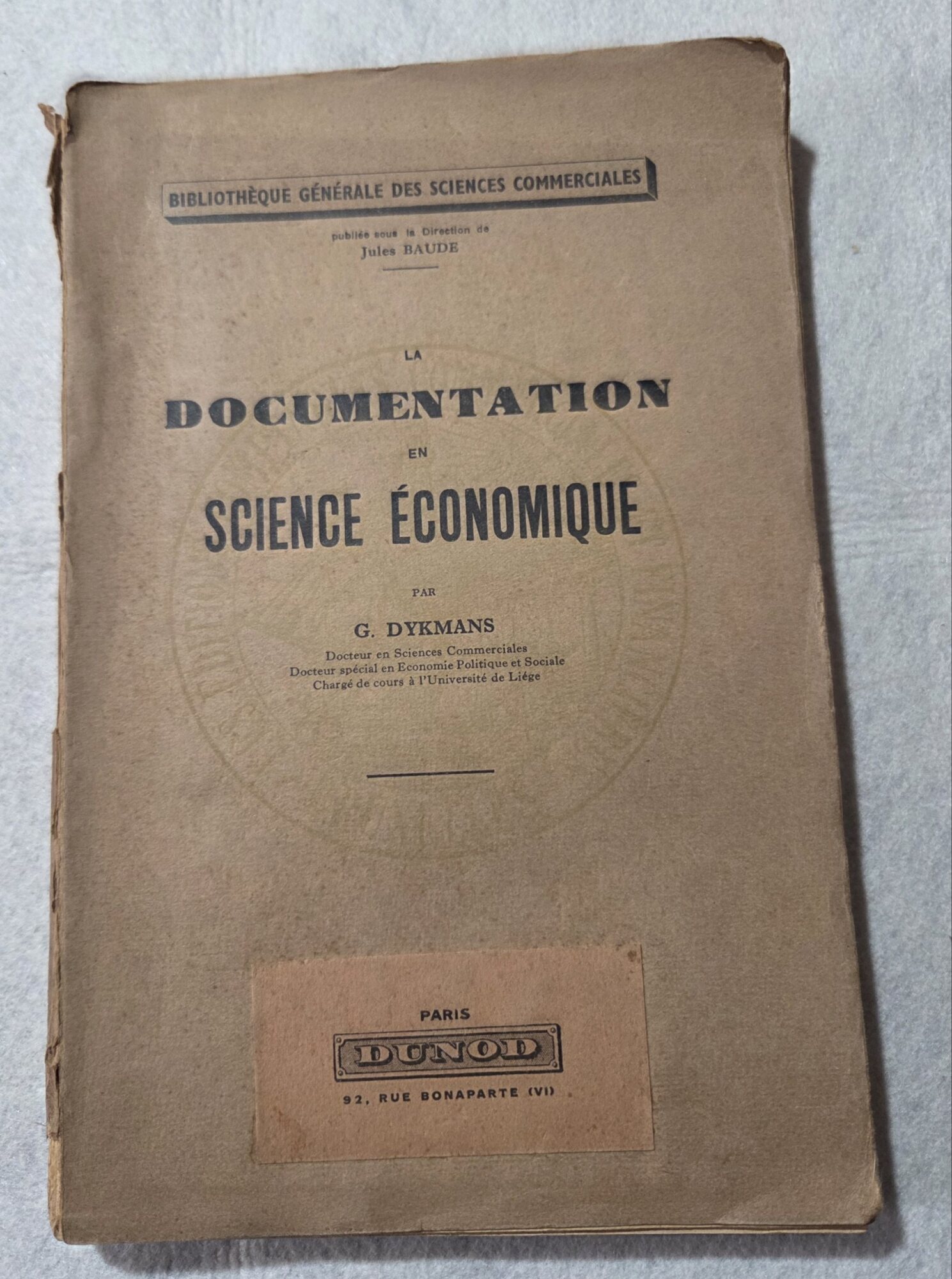 La documentation en Science Economique