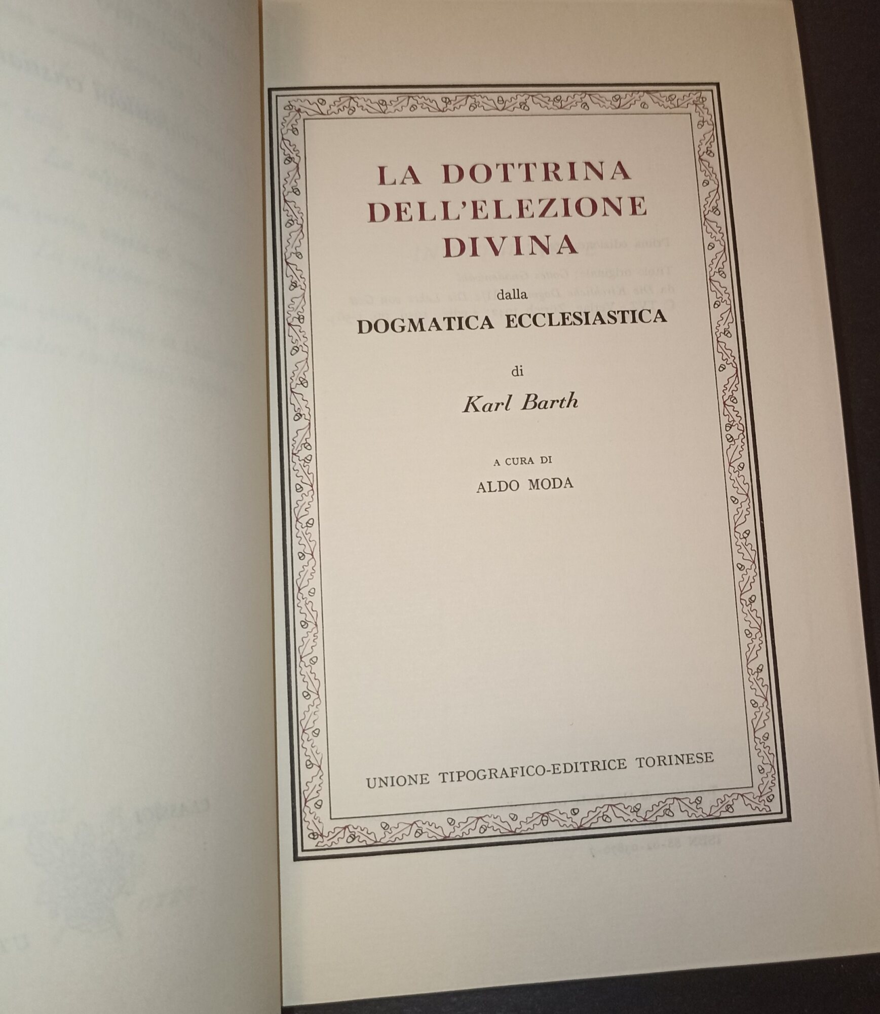 La dottrina dell'elezione divina dalla dogamatica ecclesiastica