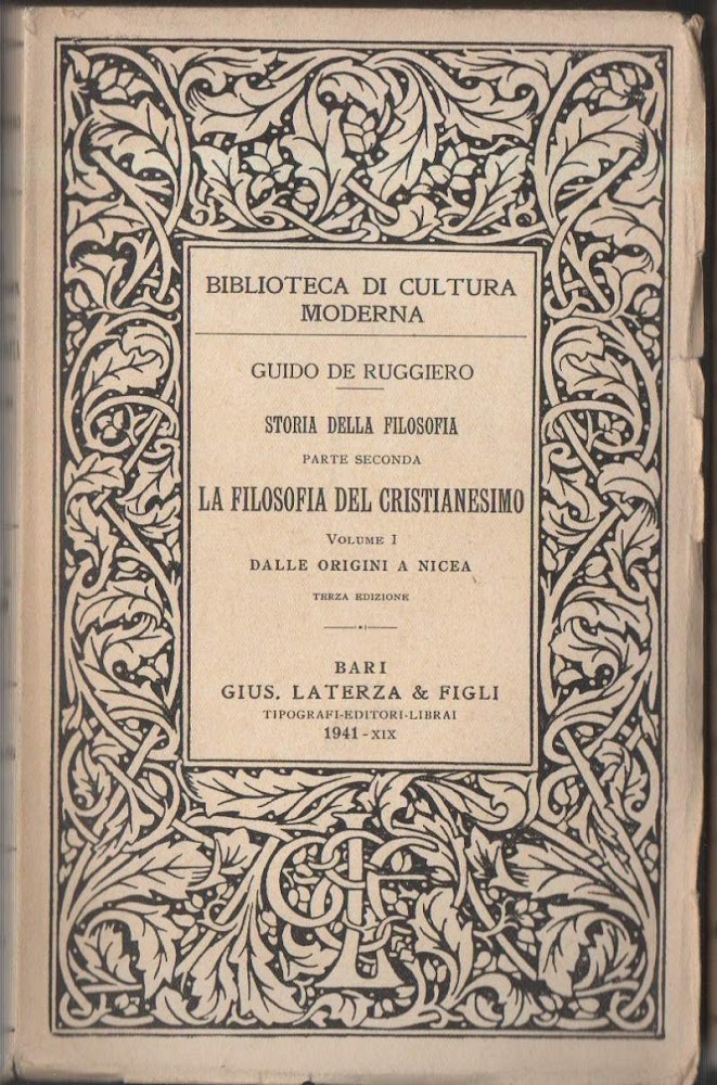 LA FILOSOFIA DEL CRISTIANESIMO (1941)