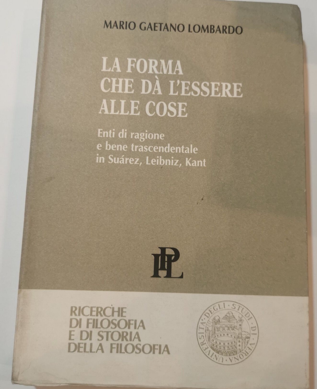 La forma che da l'essere alle cose - Enti di …