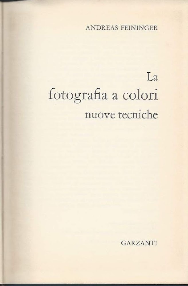 LA FOTOGRAFIA A COLORI - Nuove tecniche (1970)