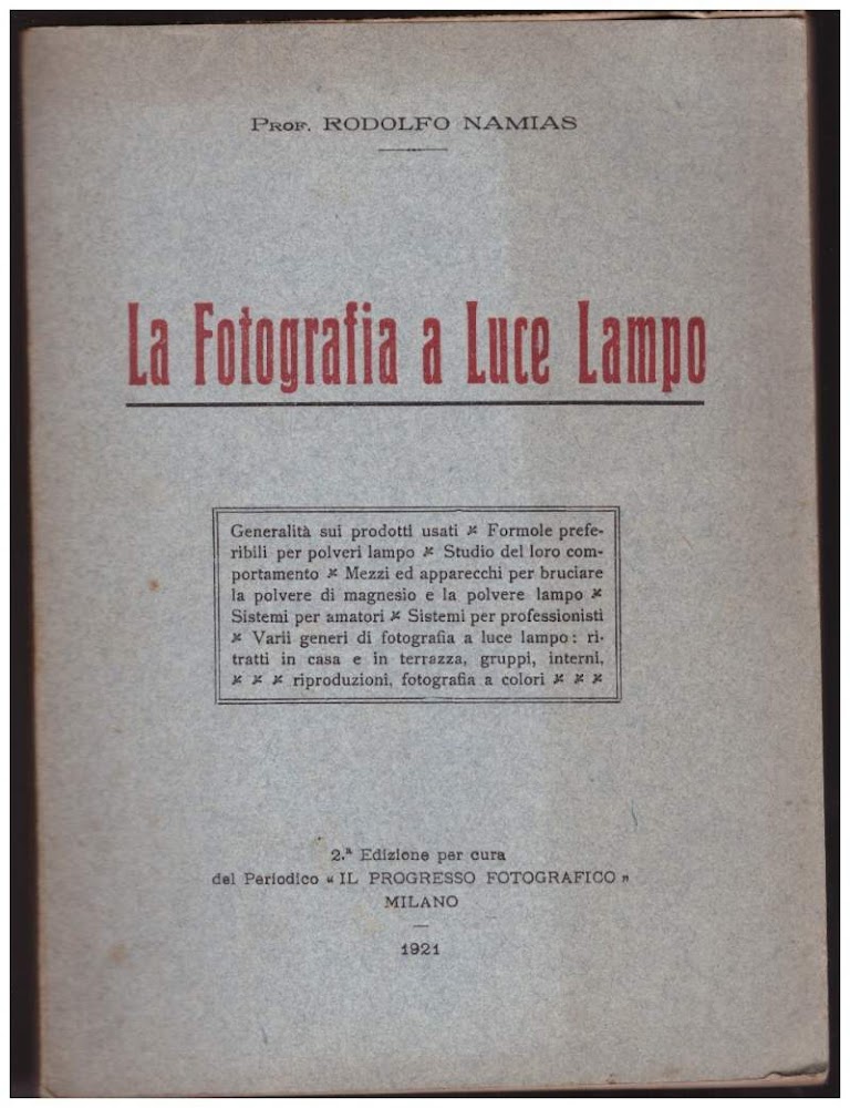 LA FOTOGRAFIA A LUCE LAMPO