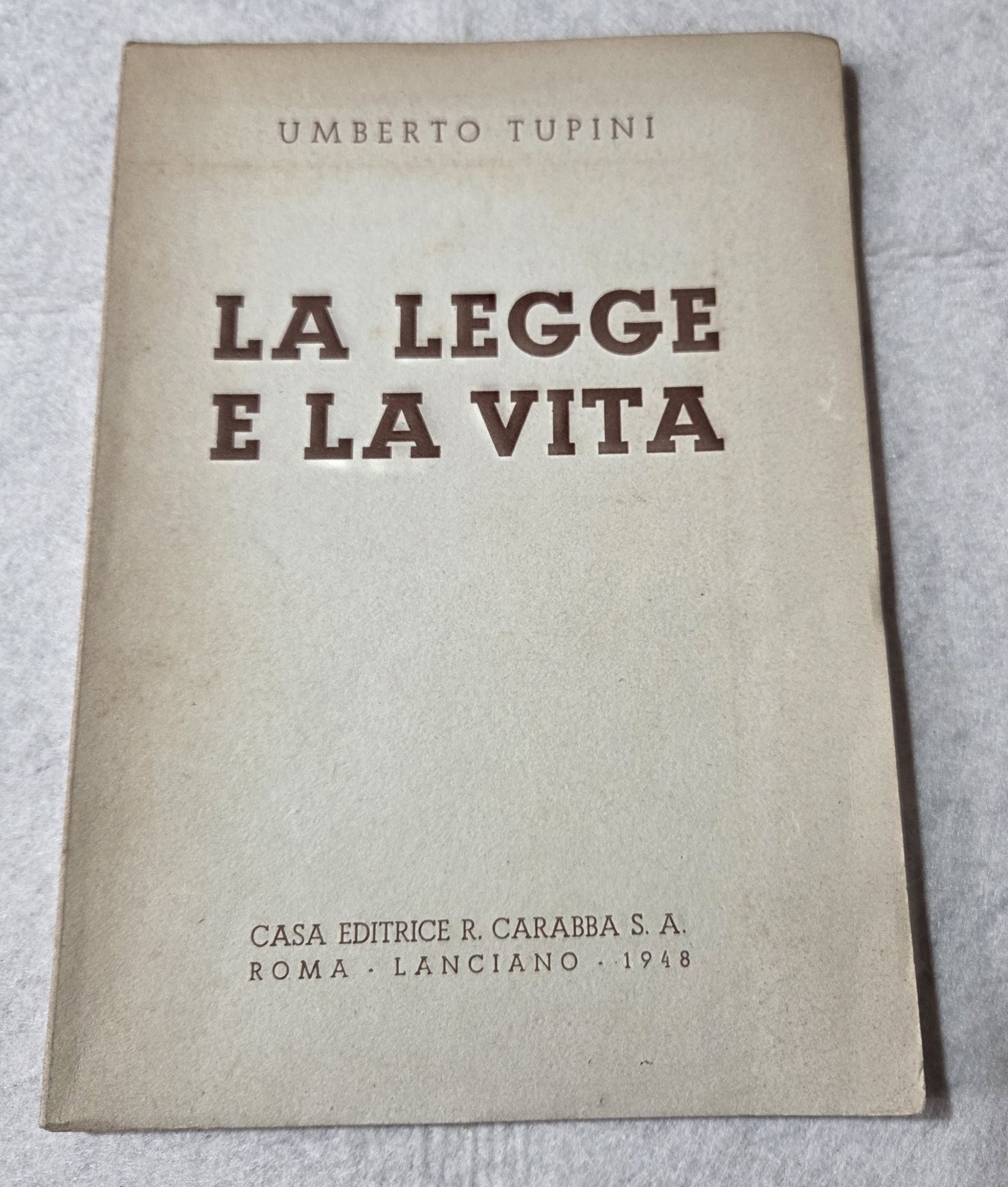 La legge e la vita