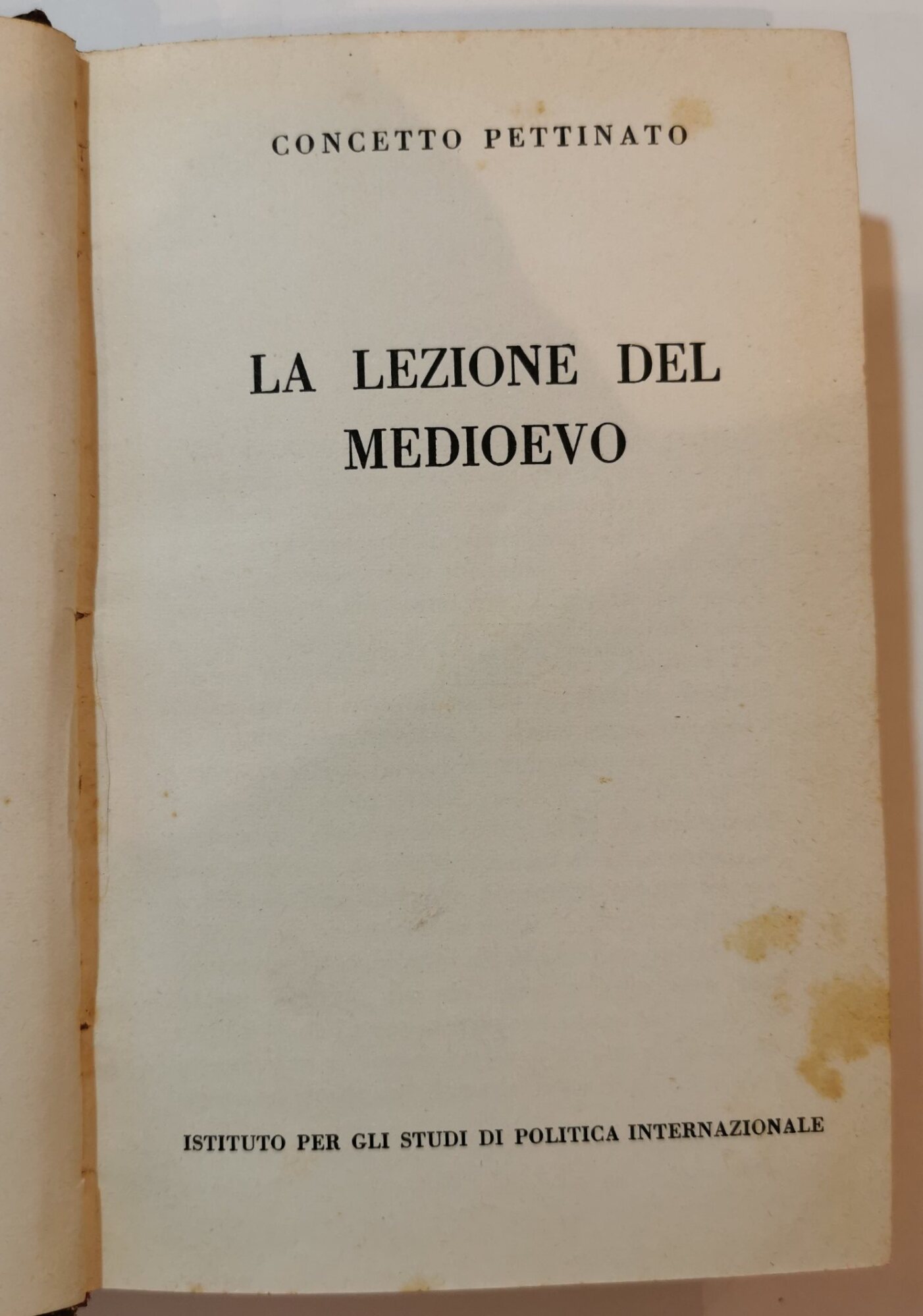 La lezione del medioevo