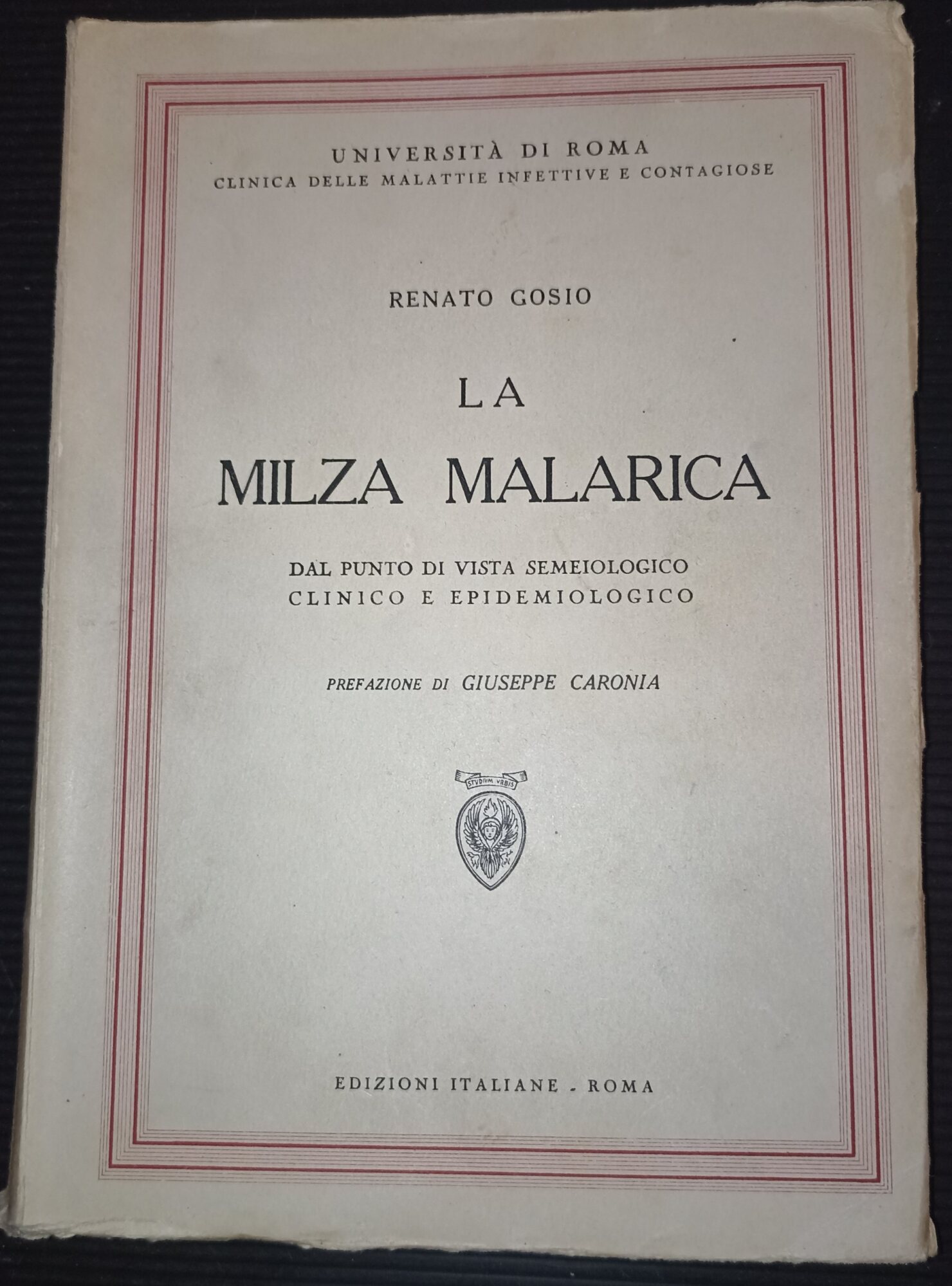 La milza malarica dal punto di vista semeiologico clinico e …