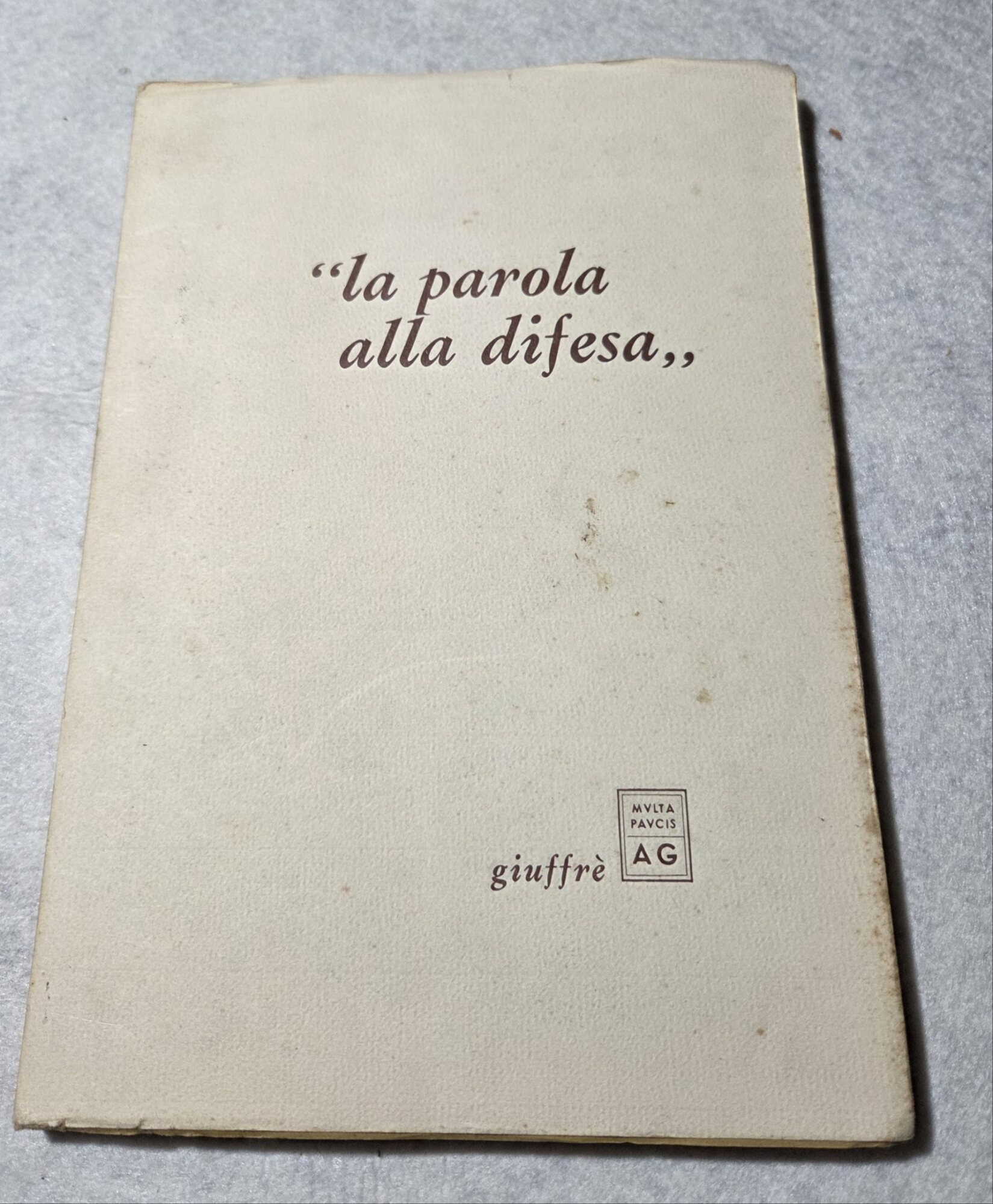 " La parola alla difesa "