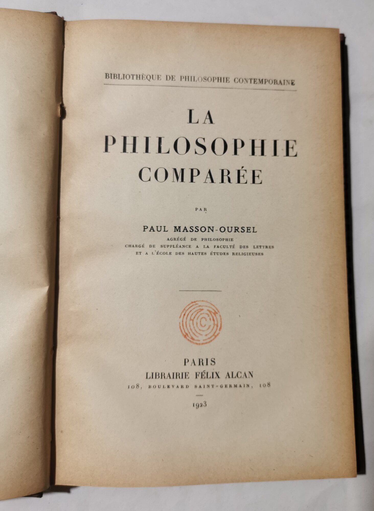 La philosiphie comparee