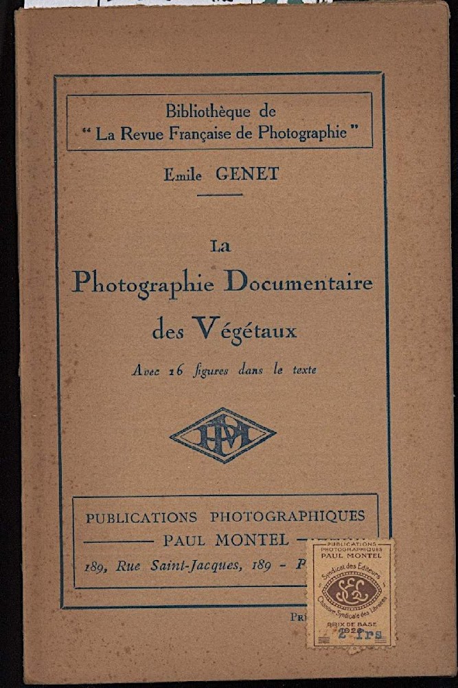 LA PHOTOGRAPHIE DOCUMENTAIRE DES VEGETAUX