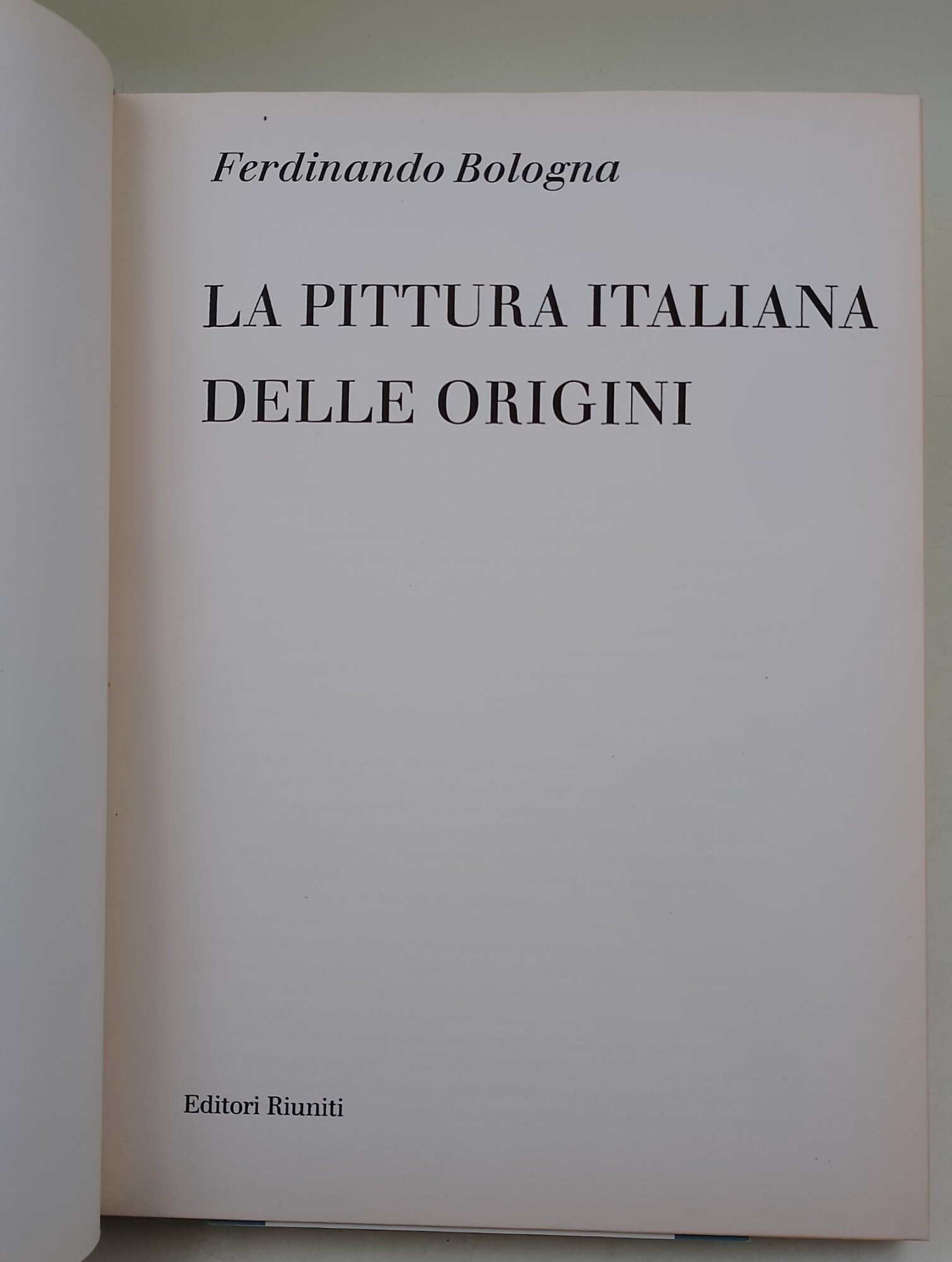 La pittura italiana delle origini