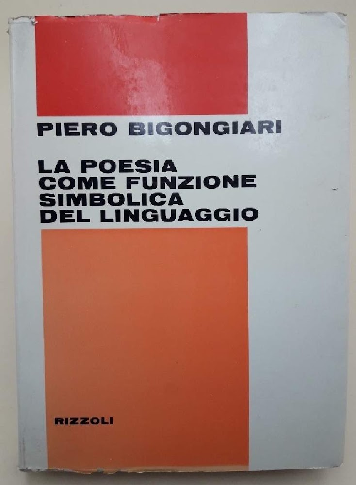 LA POESIA COME FUNZIONE SIMBOLICA DEL LINGUAGGIO(1972)