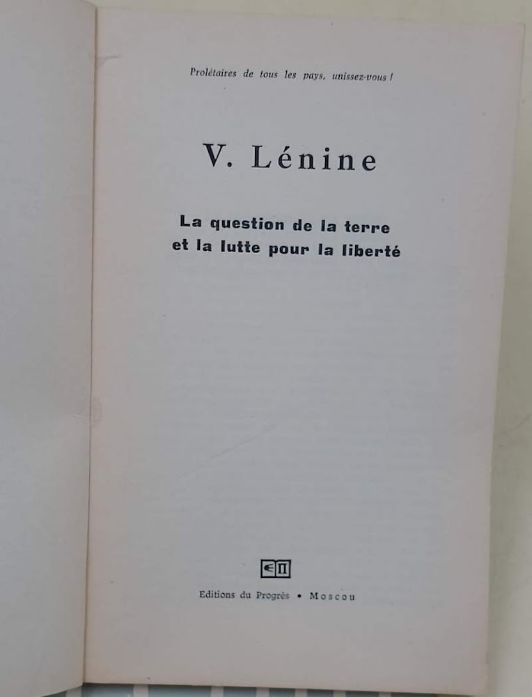 LA QUESTION DE LA TERRE ET LA LUTTE POUR LA …