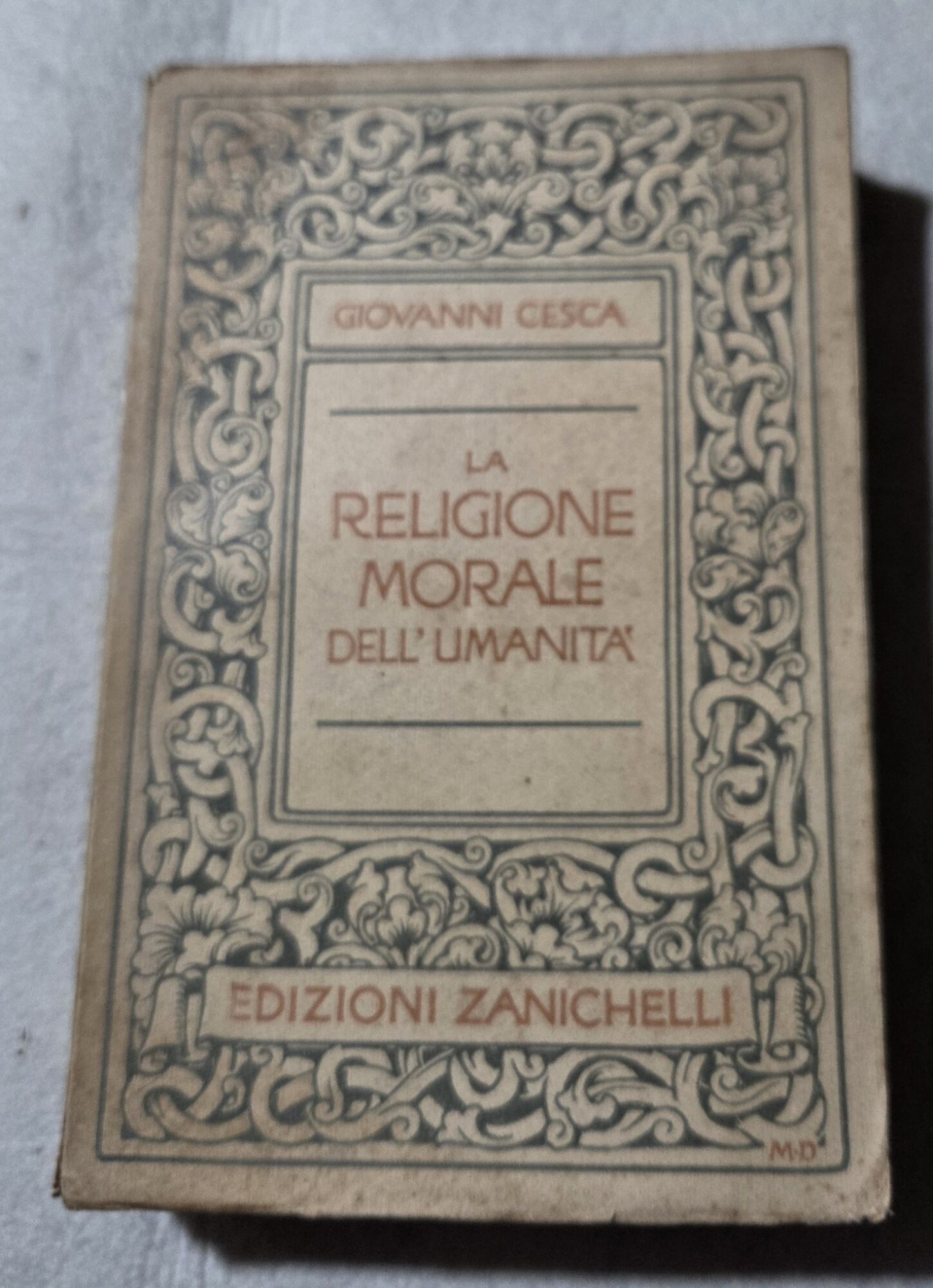 La Religione morale dell'umanita'