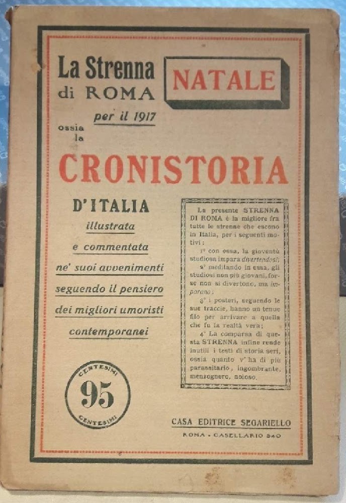LA STRENNA DI ROMA PER IL 1917 OSSIA LA CRONISTORIA …