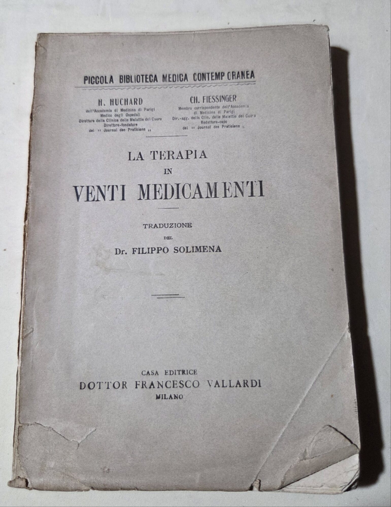 La Terapia in venti medicamenti