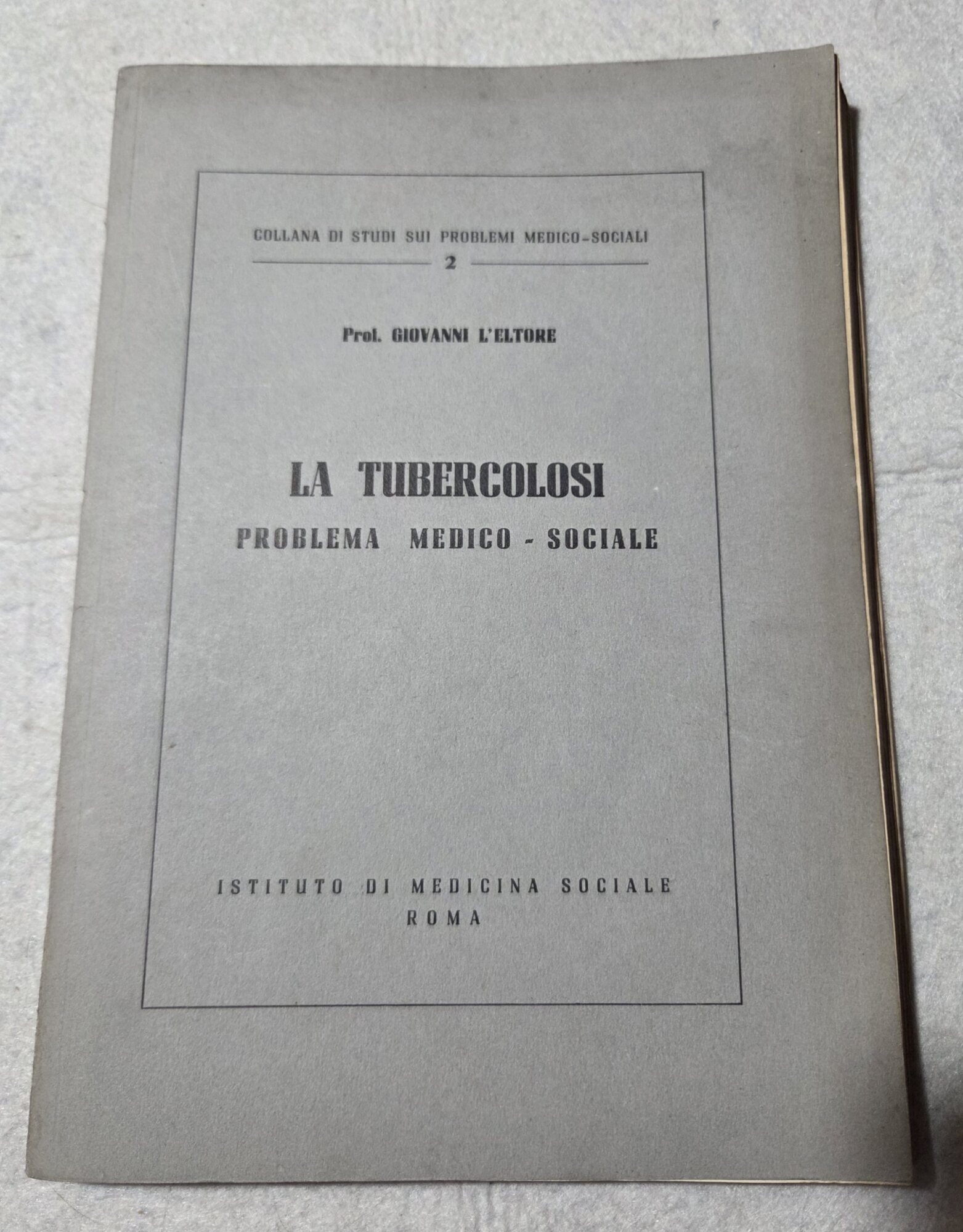 La tubercolosi - Problema medico sociale