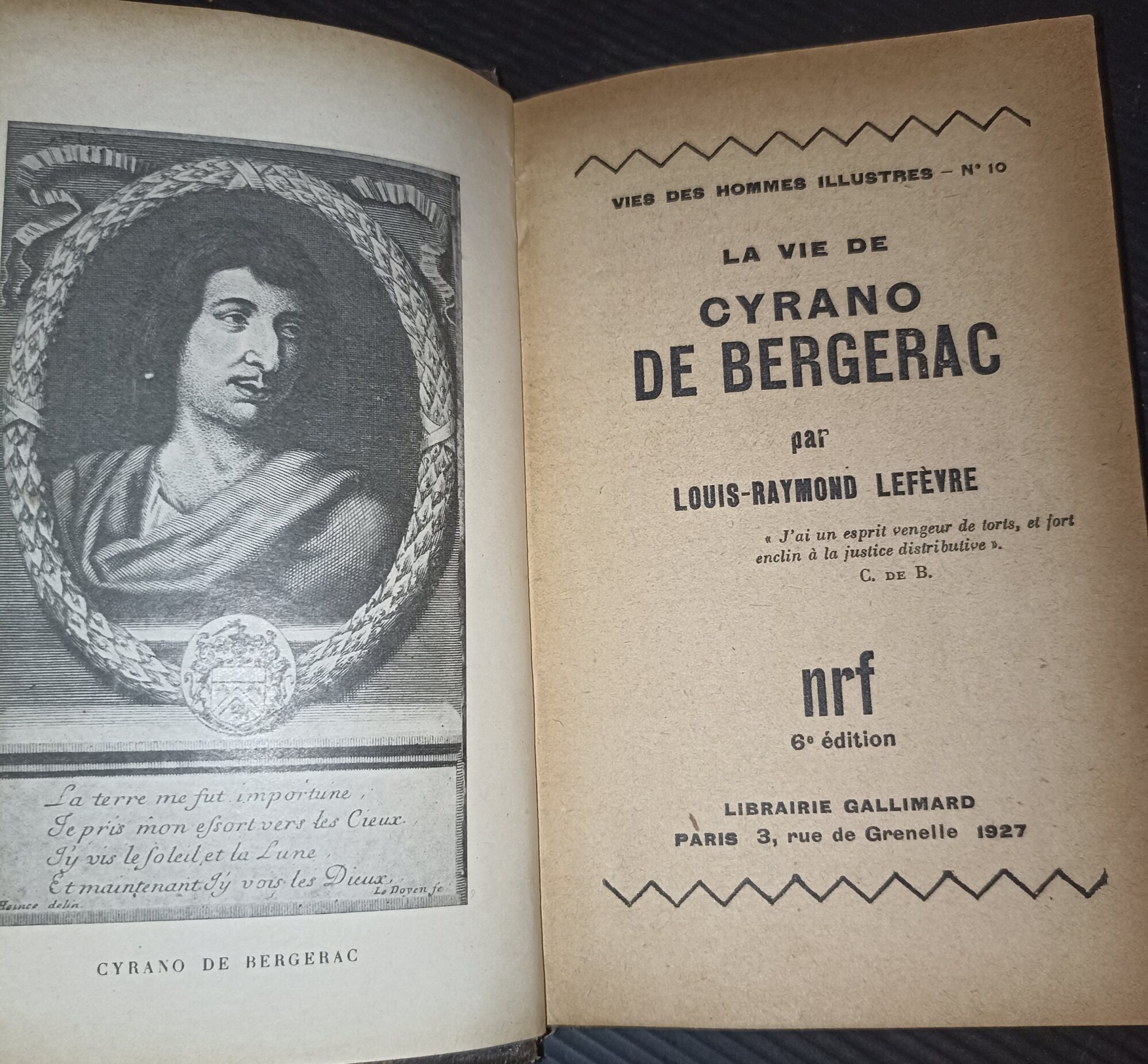 La vie de Cyrano de Bergerac