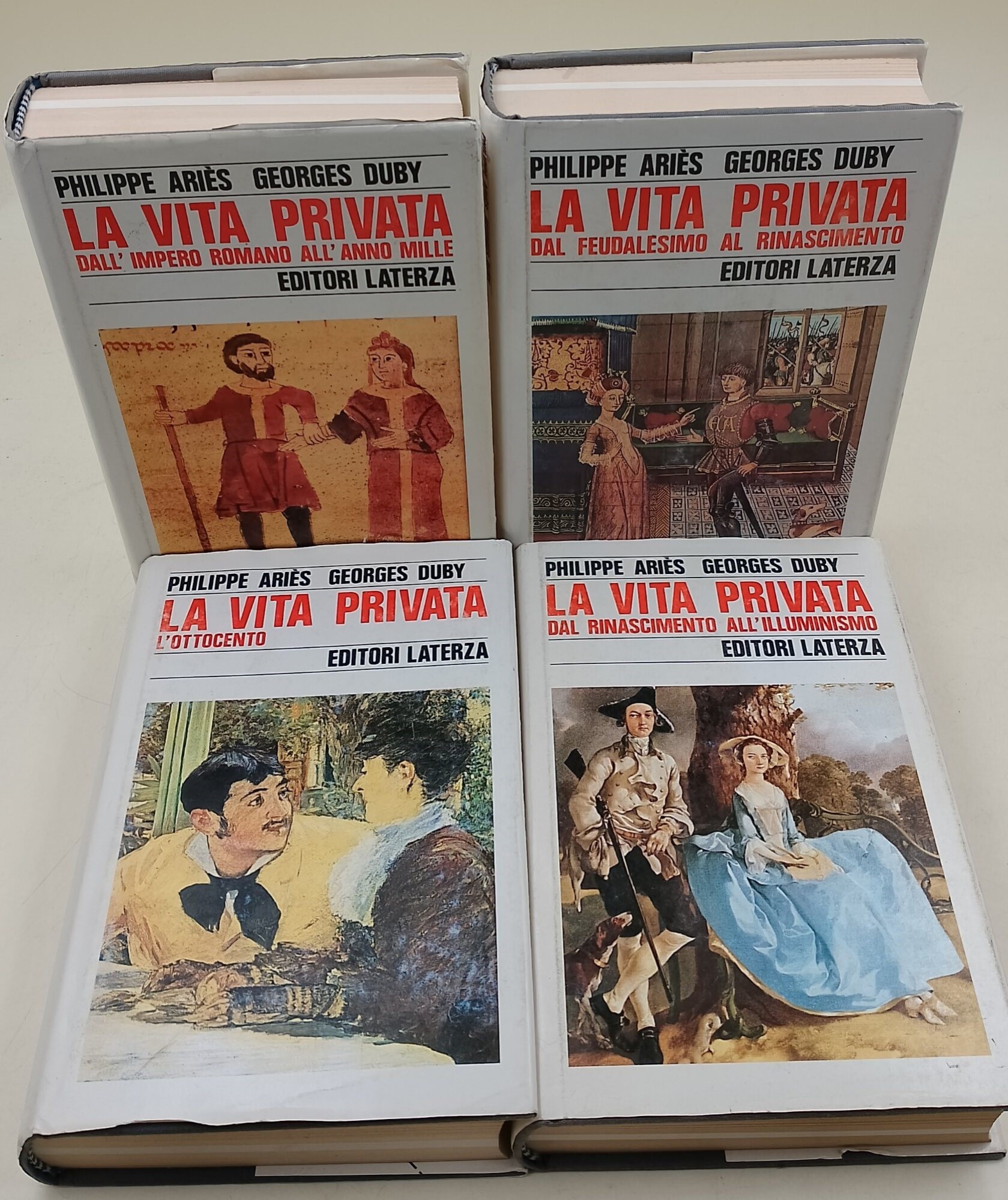 La vita privata dall'Impero Romano all'anno mille/dal Feudalesimo al Rinascimento/Dal …