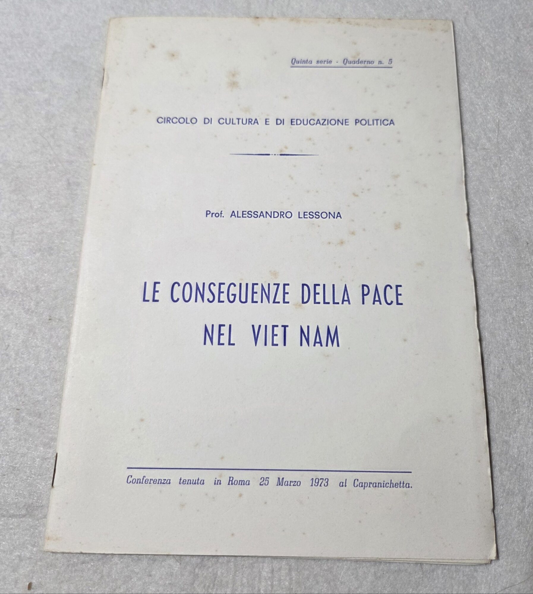 Le conseguenze della pace nel Viet Nam