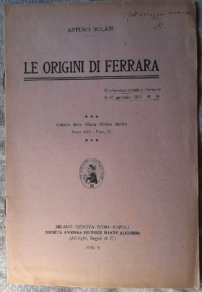 LE ORIGINI DI FERRARA(1932)