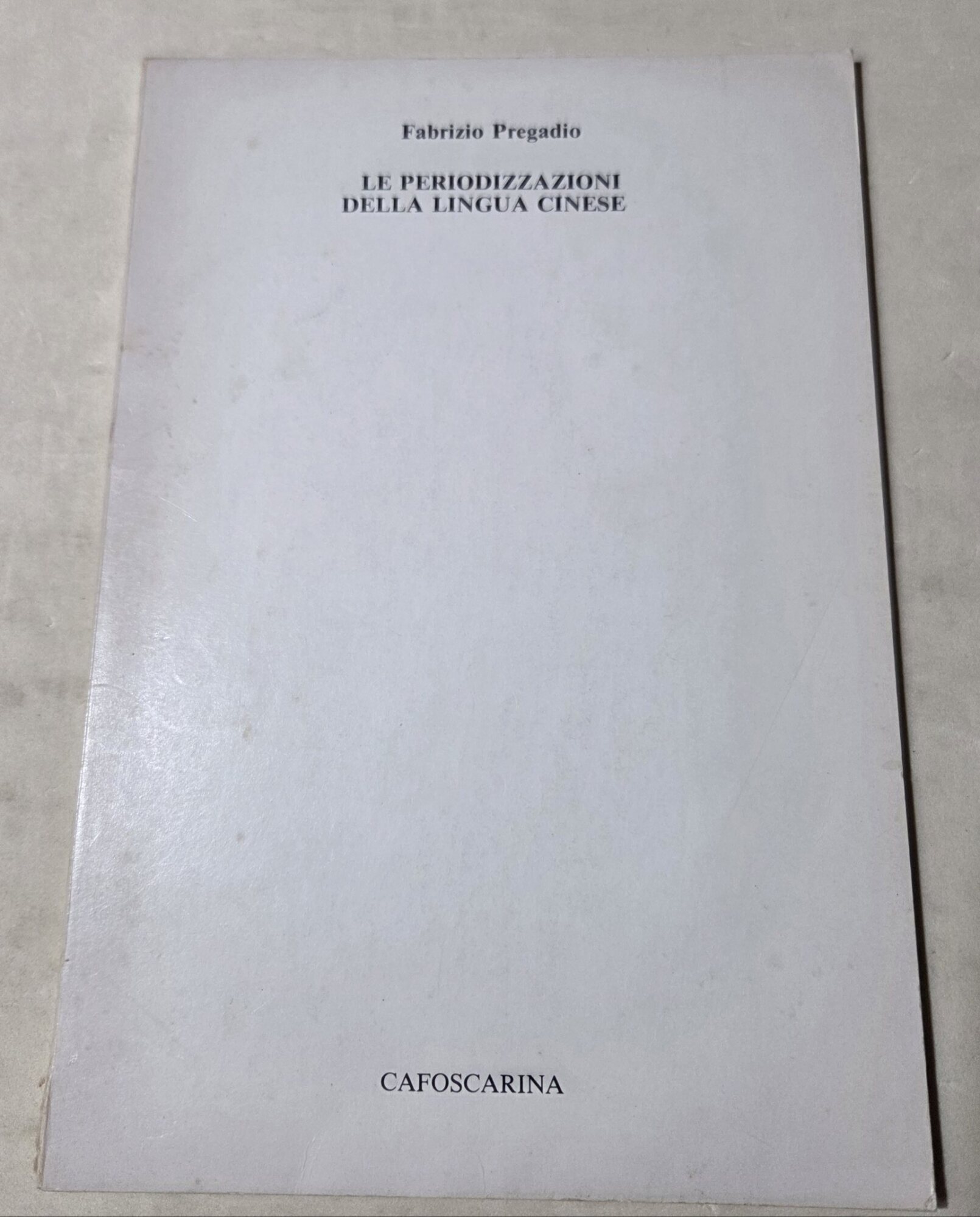 Le periodizzazioni della lingua cinese