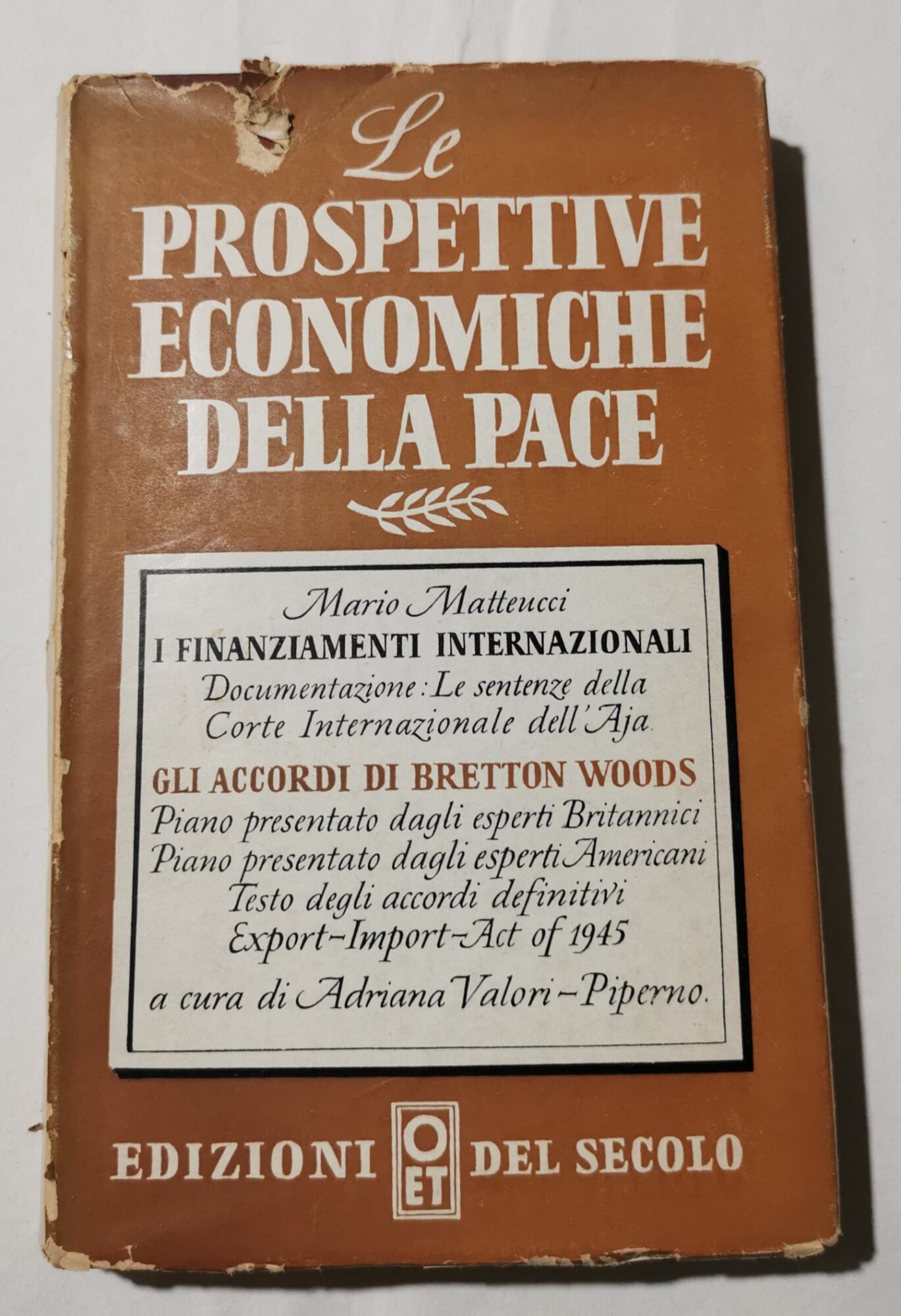 Le prospettive economiche della pace