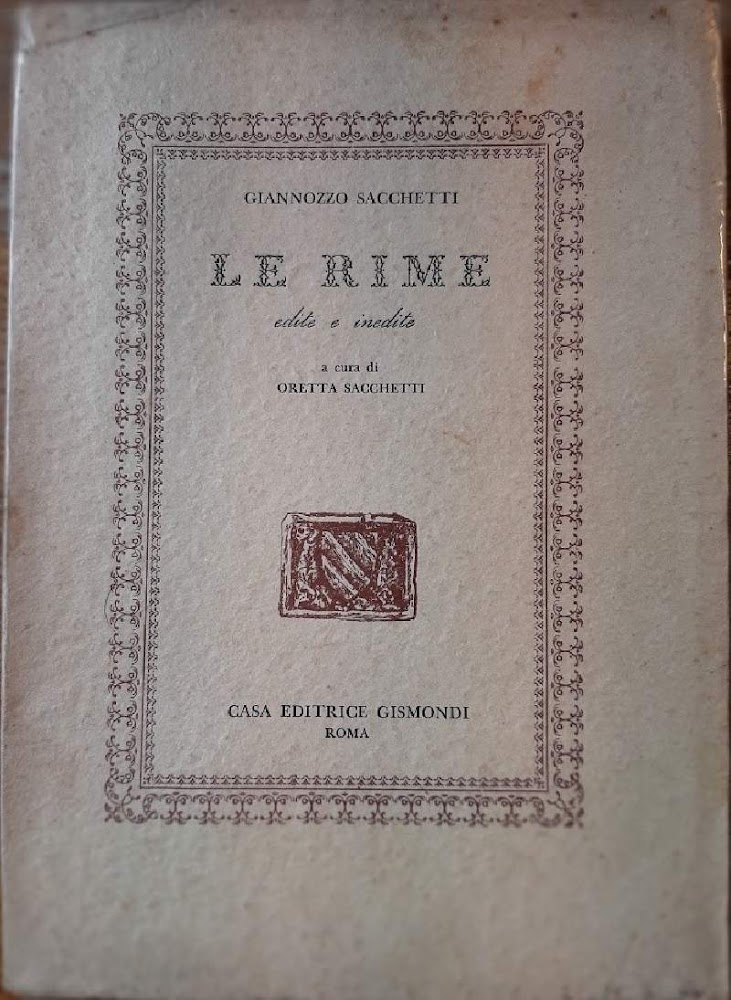 LE RIME EDITE E INEDITE(1948)