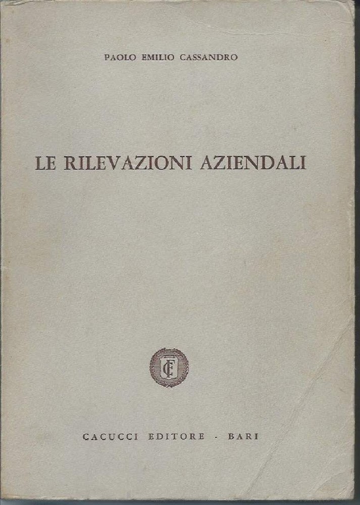 LE RILEVAZIONI AZIENDALI (1971)