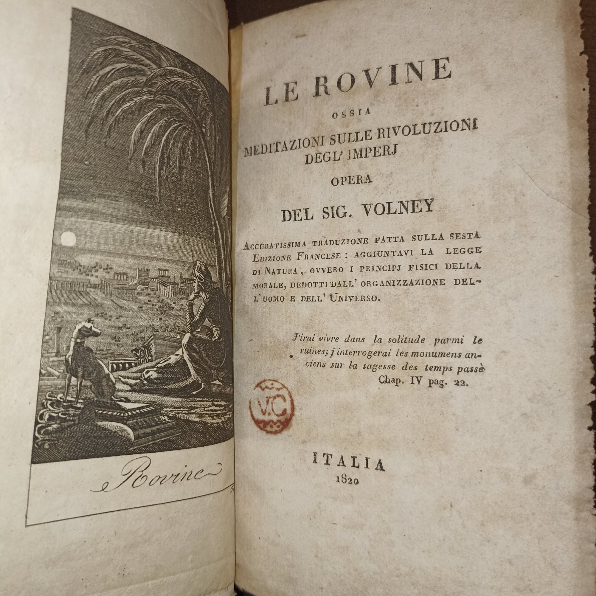 Le rovine ossia meditazioni sulle rivoluzioni dell'imperj