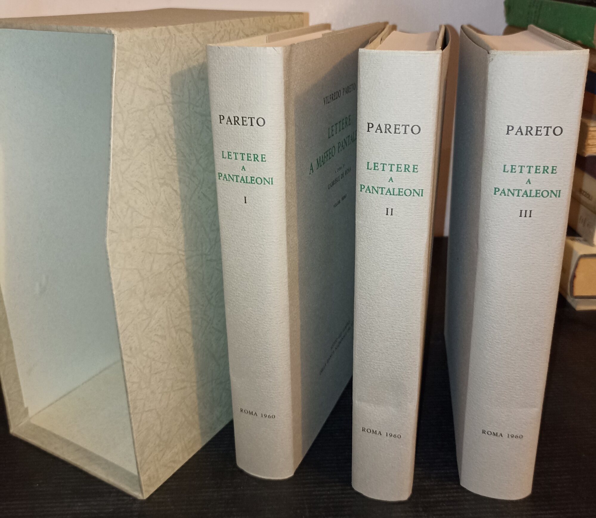 Lettere a Maffeo Pantaleoni- 3 voll.