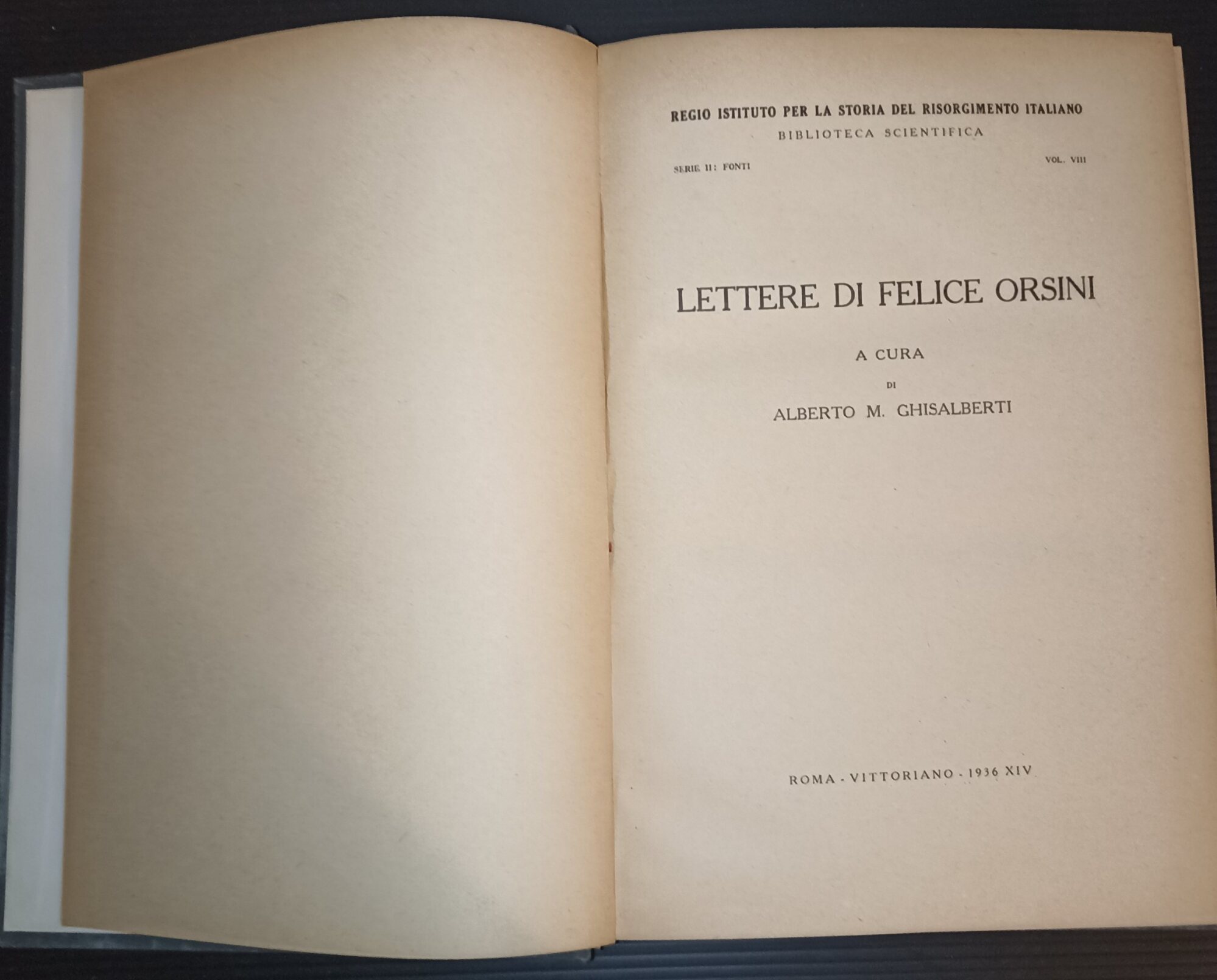 Lettere di Felice Orsini