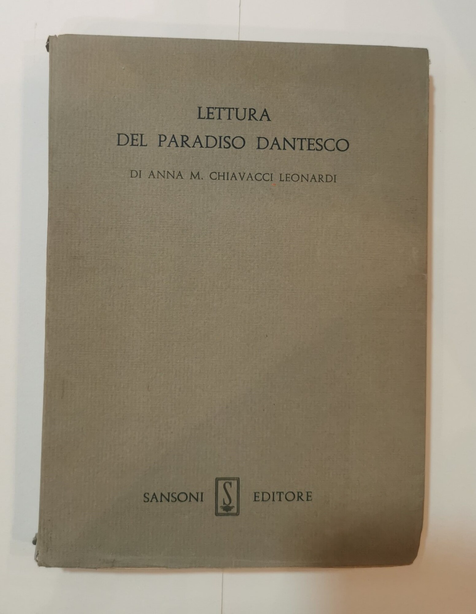 Lettura del Paradiso dantesco