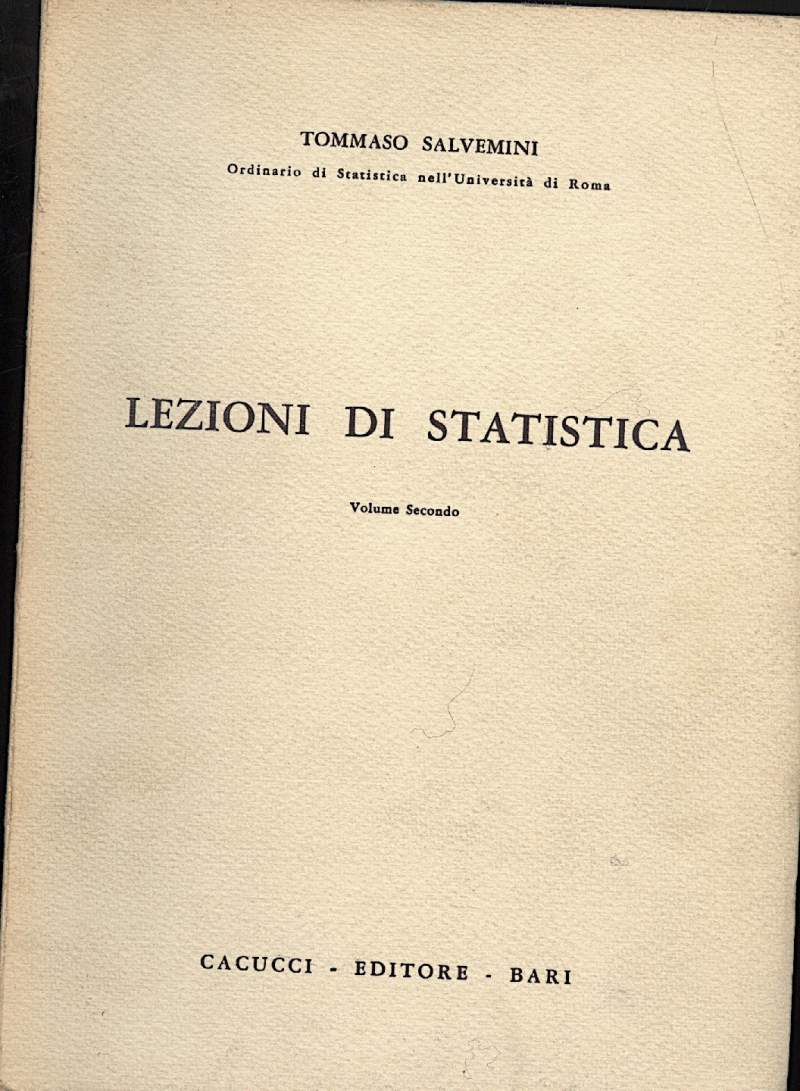 LEZIONI DI STATISTICA