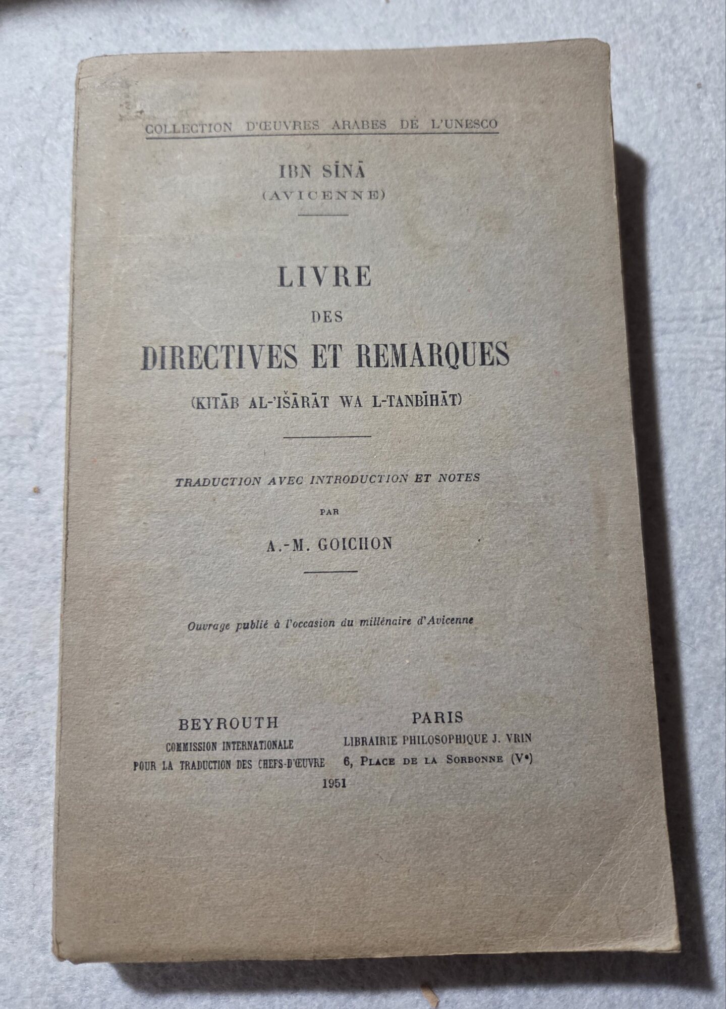 Livre des Directives et Remarques