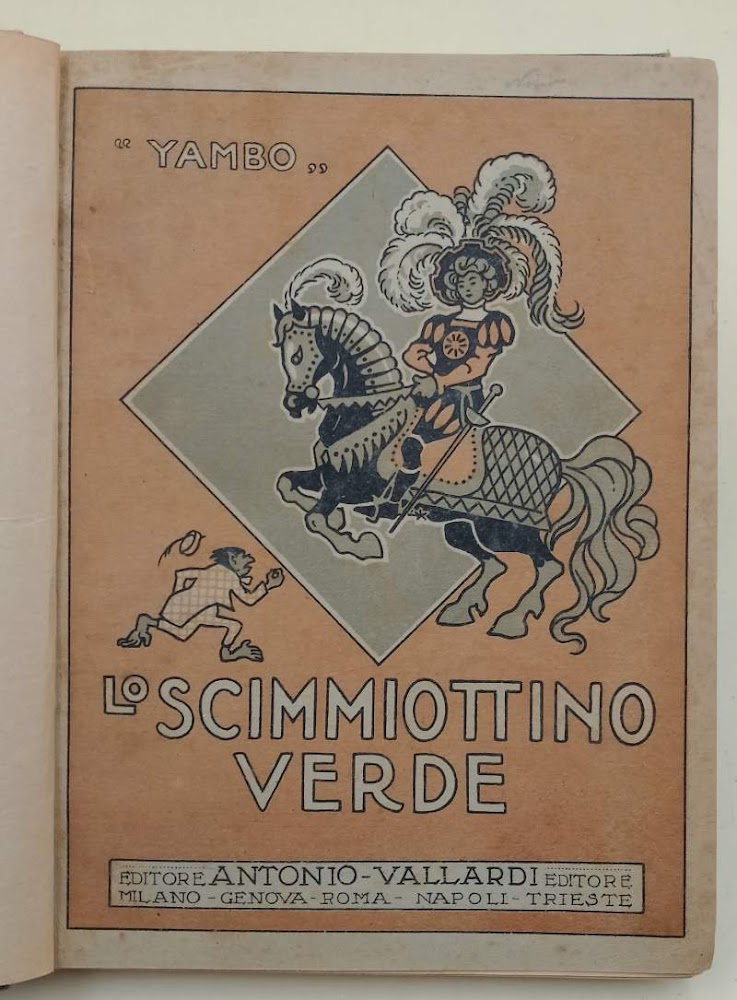 LO SCIMMIOTTINO VERDE-RACCONTO PER I RAGAZZI-DISEGNI DELL'AUTORE(1926)