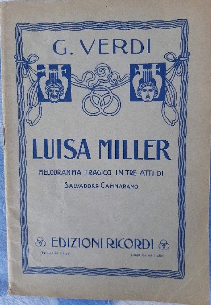 LUISA MILLER-MELODRAMMA TRAGICO IN TRE ATTI DI SALVADORE CAMMARANO