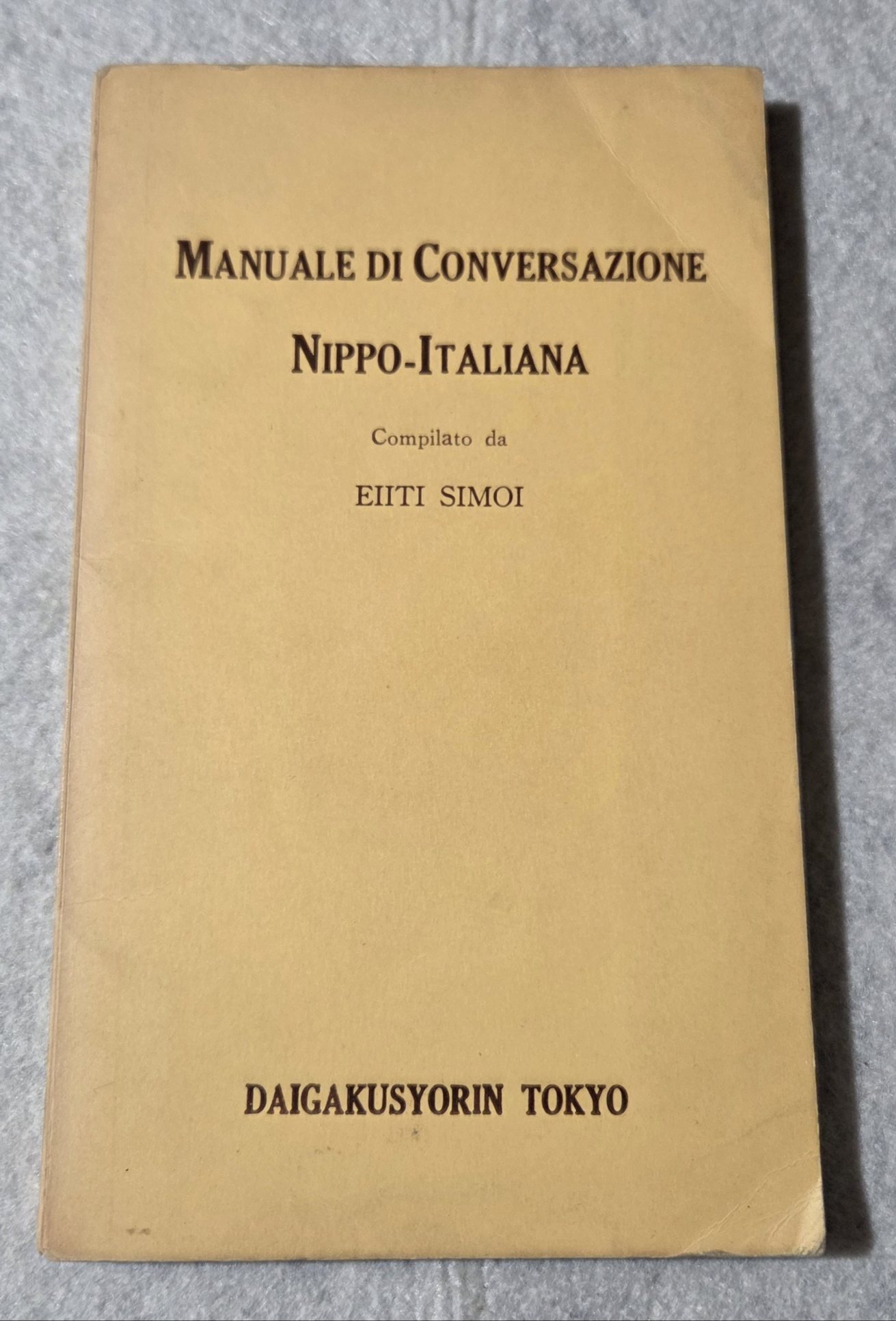 Manuale di conversazione Nippo-Italiana