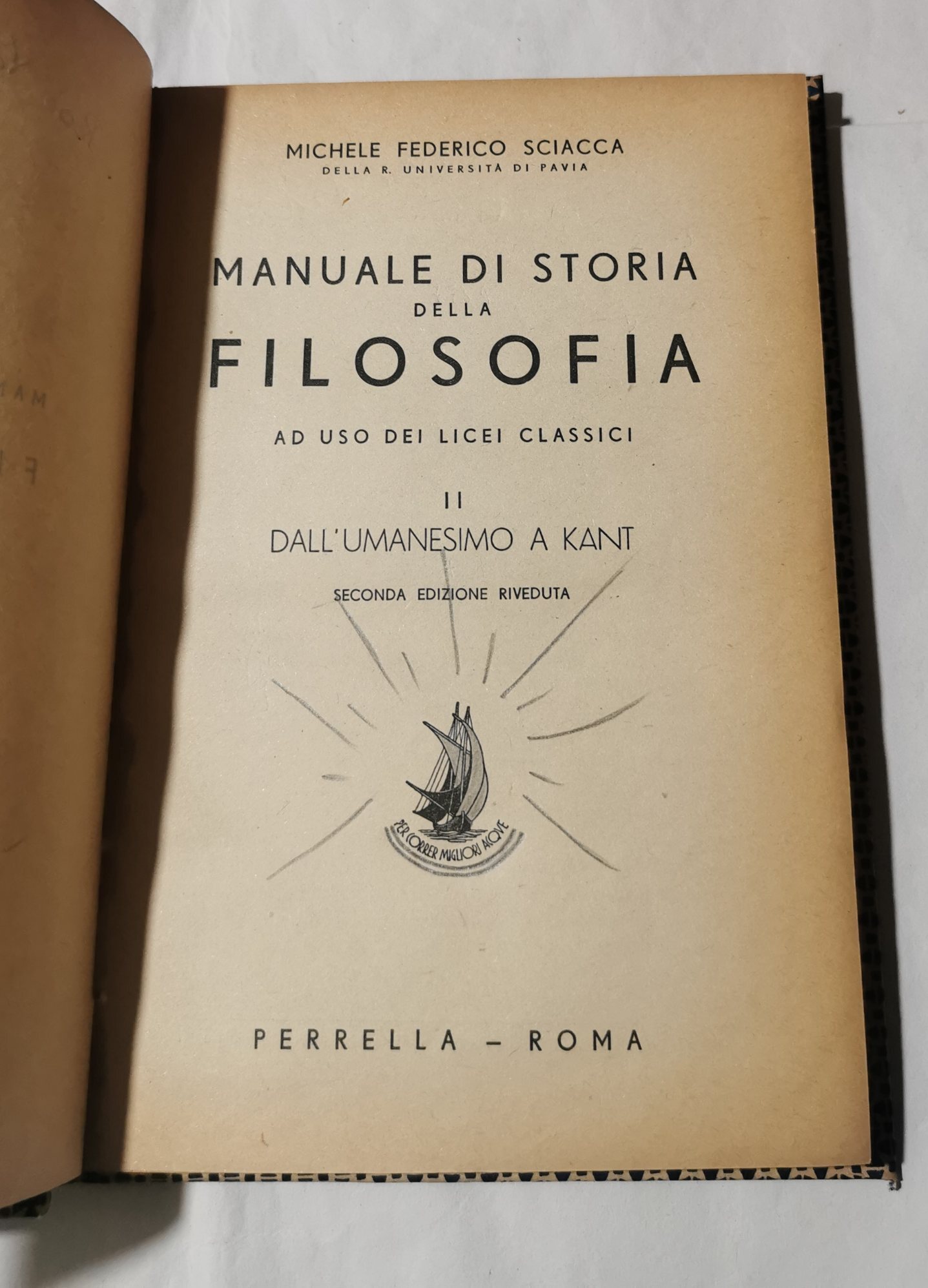 Manuale di Storia della della Filosofia ad uso dei Licei …